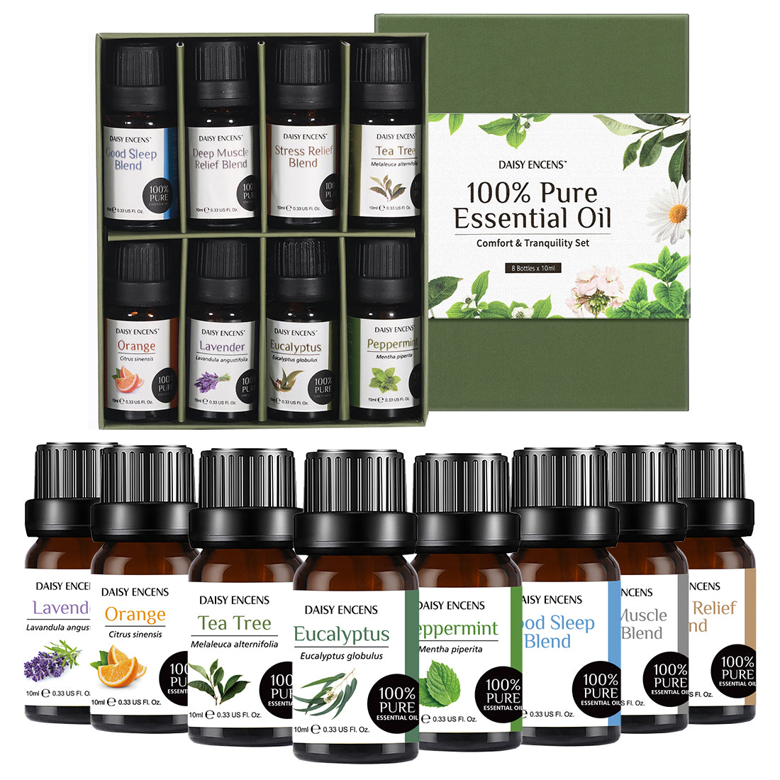 DAISY ENCENS Essential Oil Set 8pcs